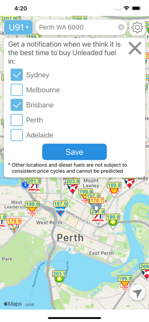 Petrol Spy Australia Screenshot