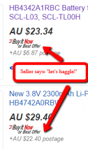 Haggle option enabled