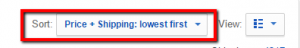 sorting search results